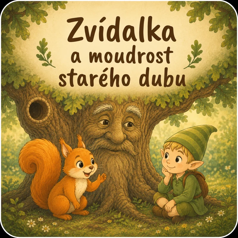 Úvodní ilustrace: Zvídalka a moudrost starého dubu