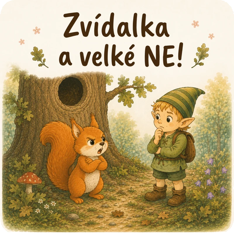 Úvodní ilustrace: Zvídalka a velké NE!