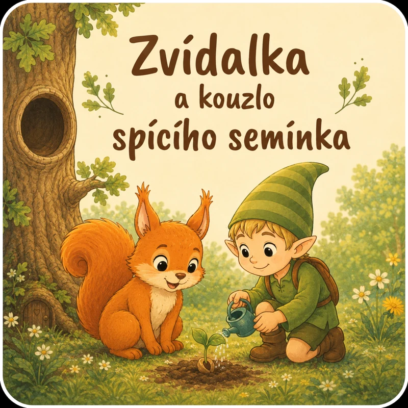 Úvodní ilustrace: Zvídalka a kouzlo spícího semínka