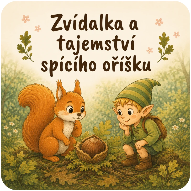 Úvodní ilustrace: Zvídalka a tajemství spícího oříšku