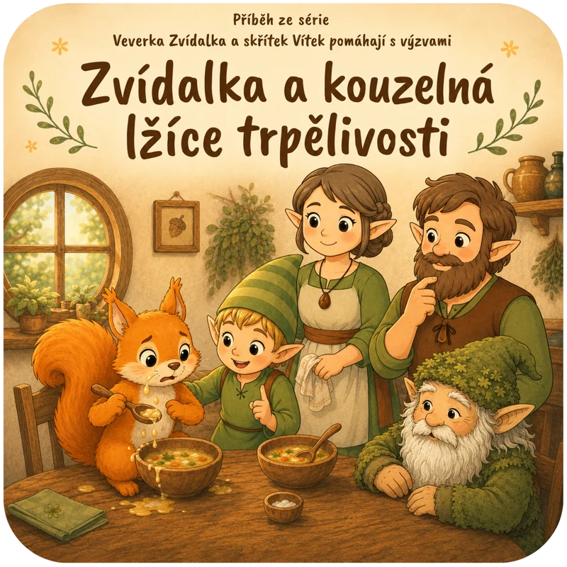 Úvodní ilustrace: Zvídalka a kouzelná lžíce trpělivosti