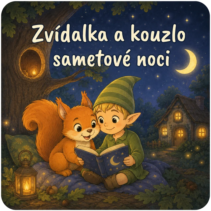 Úvodní ilustrace: Zvídalka a kouzlo sametové noci