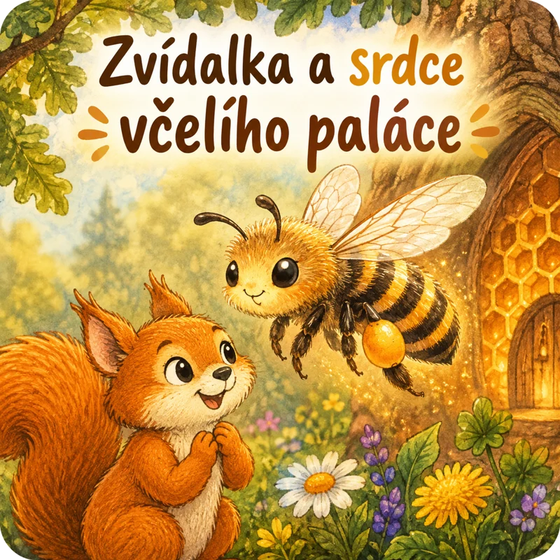 Úvodní ilustrace: Zvídalka a srdce včelího paláce